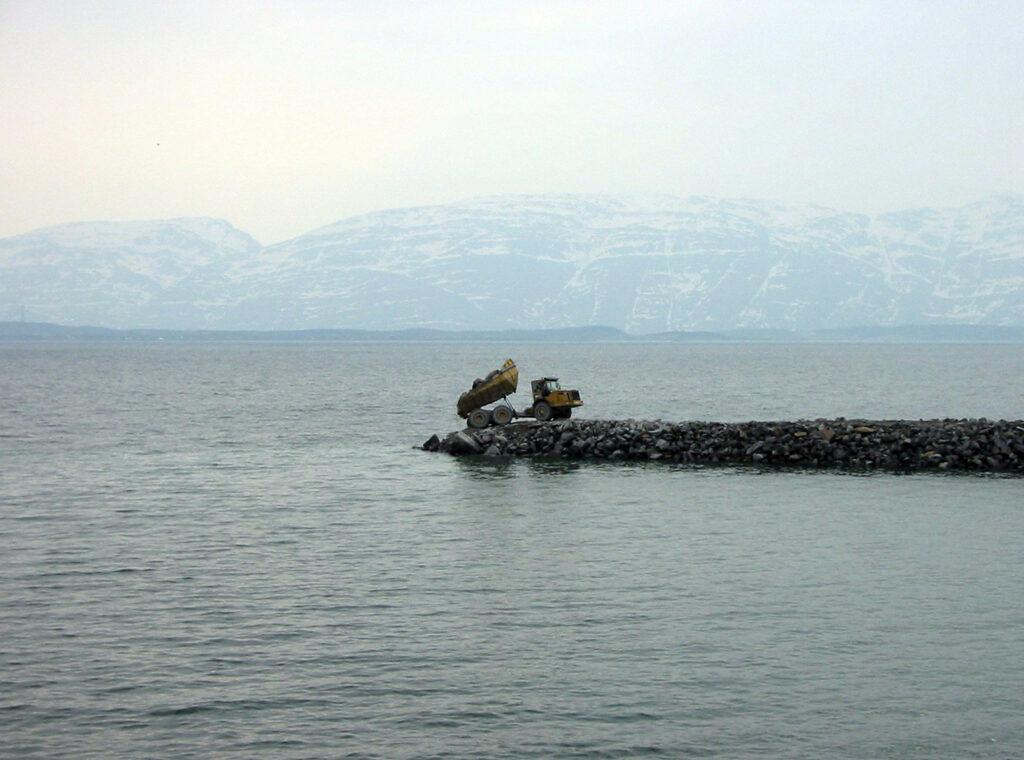 Bygging av molo